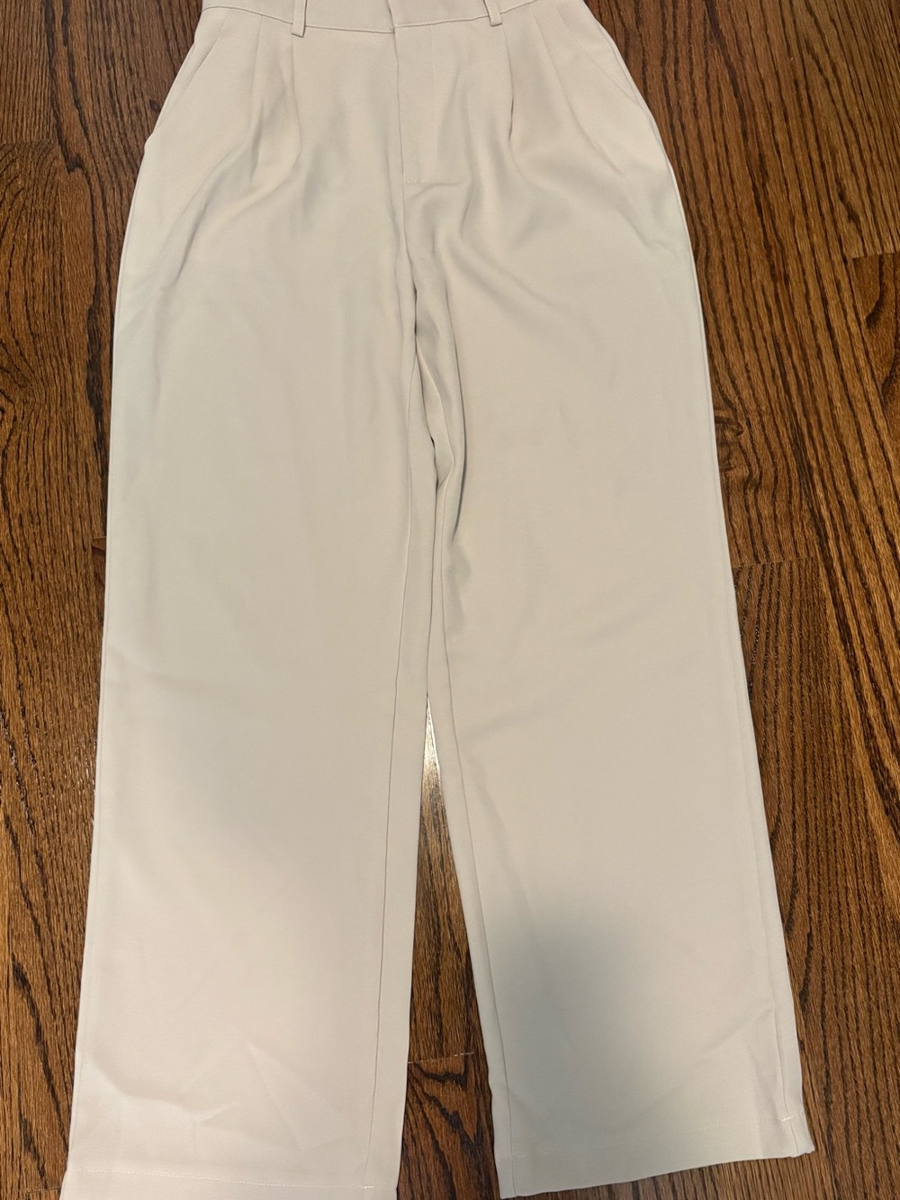 Wide Leg Cream Trousers